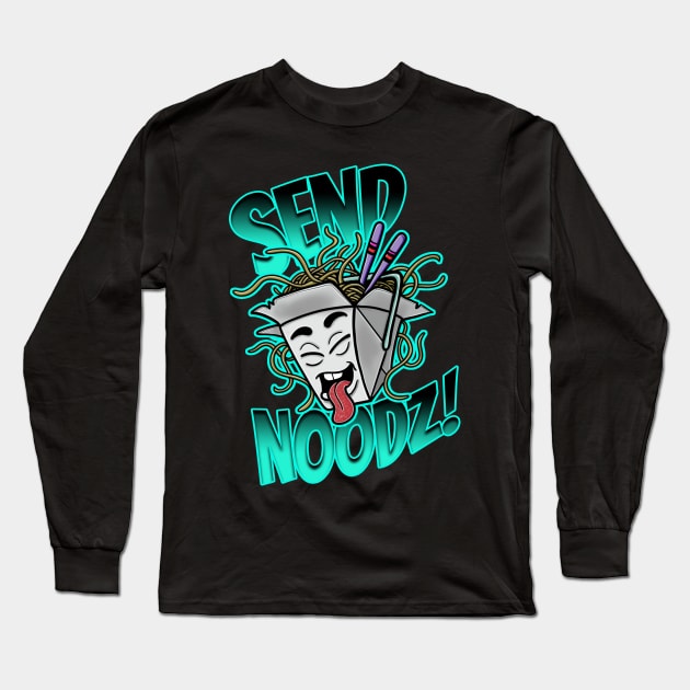 Send Noodz Long Sleeve T-Shirt by Squatchyink